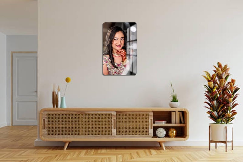 Print Uphaar Print Uphaar Personalized Waterproof UV Printing Acrylic 5mm Photo Frameless Picture Customised Gift For Wedding Birthday Anniversary Special Moment Vertical 10X15 Inches  - Image 2