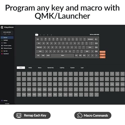 Keychron K6 Pro Wireless Custom Mechanical Keyboard, QMK/Launcher Programmable Macro, Hot-Swappable Keychron K Pro Brown Switch Keyboard, 65% Layout RGB Backlit Office Keyboard for Mac Windows Linux - Image 2