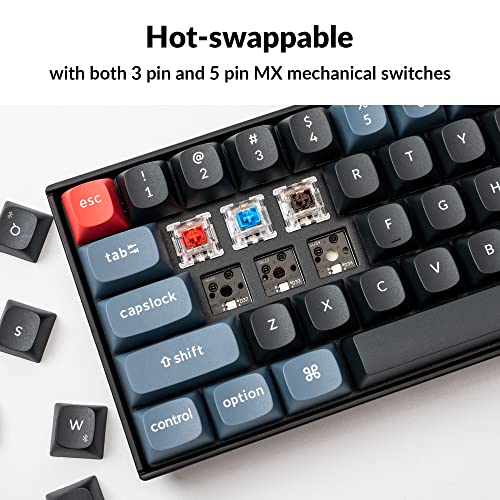 Keychron K6 Pro Wireless Custom Mechanical Keyboard, QMK/Launcher Programmable Macro, Hot-Swappable Keychron K Pro Brown Switch Keyboard, 65% Layout RGB Backlit Office Keyboard for Mac Windows Linux - Image 4