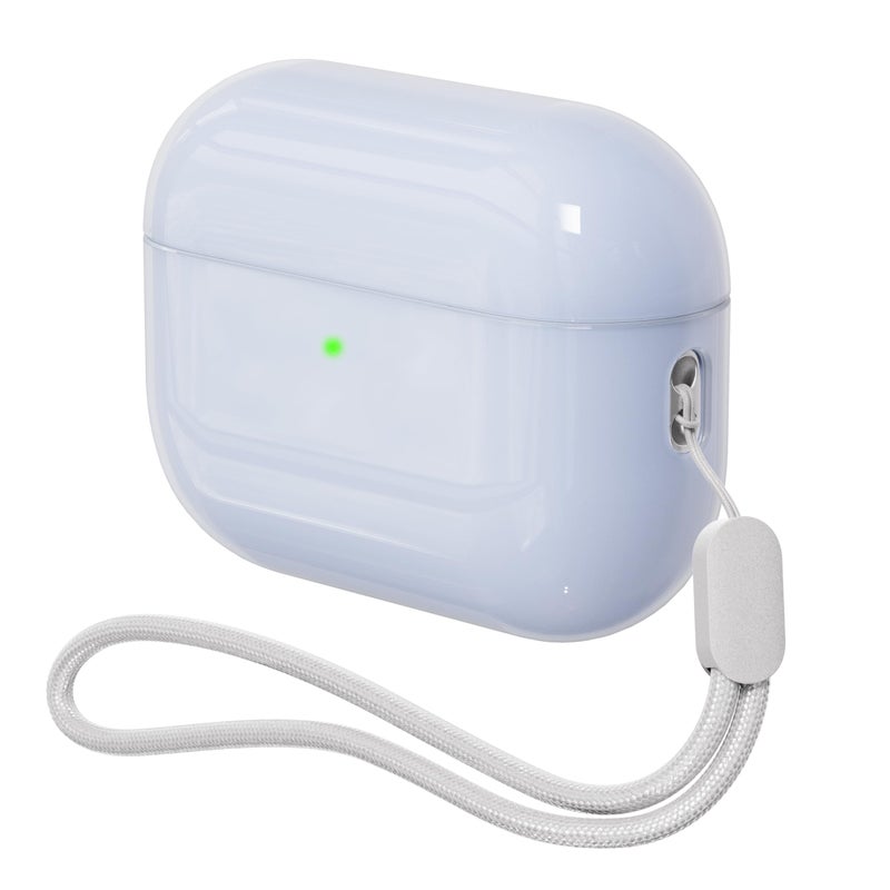 DamonLight Case for AirPods Pro 3 Never-Sretch-Out DamonLight Shock-Proof Protective Semi Hard Silicone Case Compatible with Apple Airpods Pro 3rd Generation (Ice Blue) - Image 1