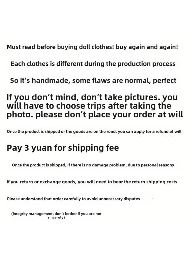 Generic - Labu Doll Coat Labubu Vinyl Doll 17cm Doll Dress Up Bubble Mart Doll Dress Up Doll-Height:Lbb-2-only Bulabu Baby Clothes (no Baby) + Camera - Image 1