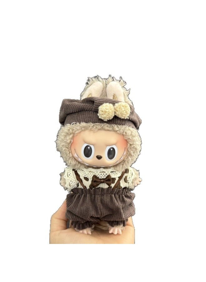 Generic - Labu Doll Coat Labubu Vinyl Doll 17cm Doll Dress Up Bubble Mart Doll Dress Up Doll-Height:Lbb-2-only Bulabu Baby Clothes (no Baby) + Camera - Image 1