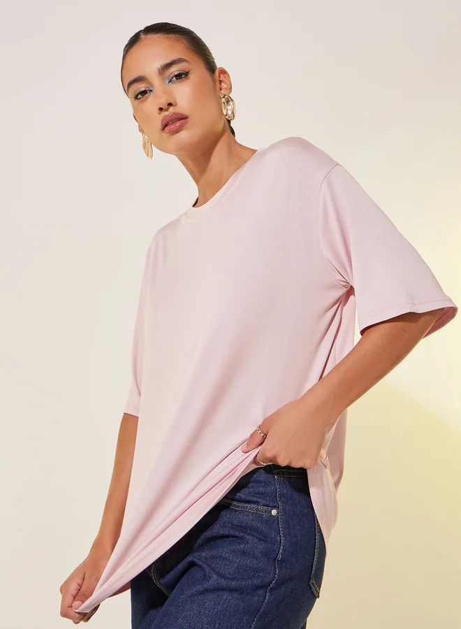 Take Two Graphic Print Round Neck T-Shirt