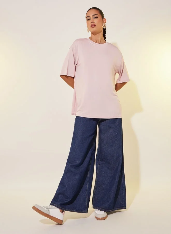 Take Two Graphic Print Round Neck T-Shirt