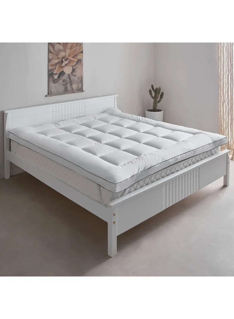 Home Box Opulent Luxe Satin King Topper 180 x 200 x 8 cm