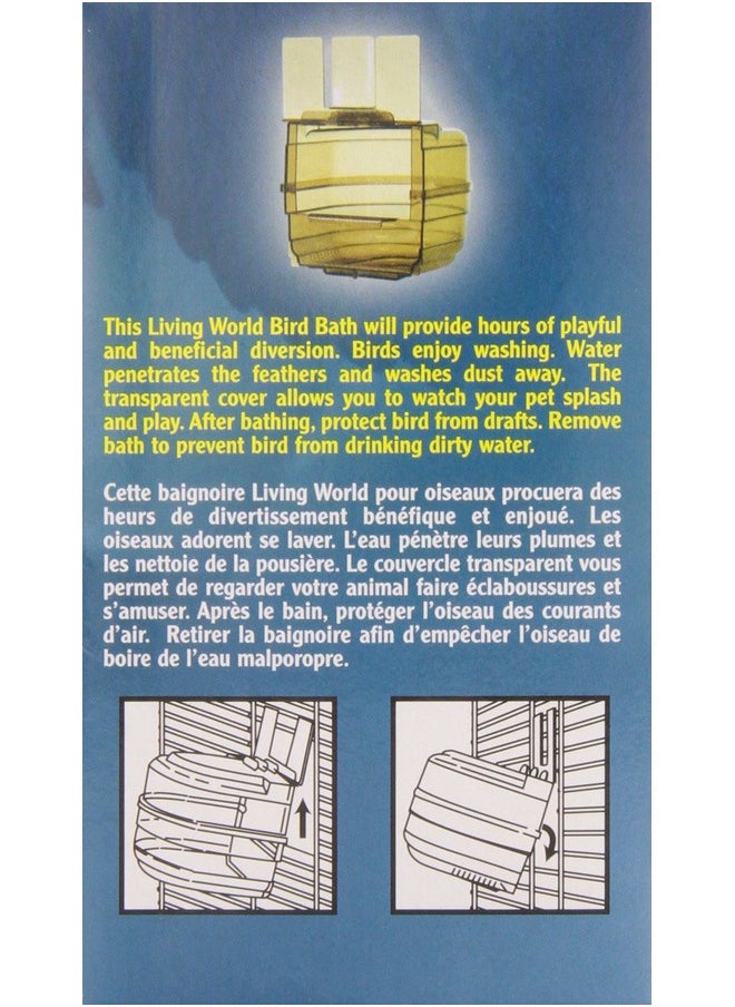 هاغن حمام الطيور البلاستيكي الشفاف من Living World، خارجي  - Image 5