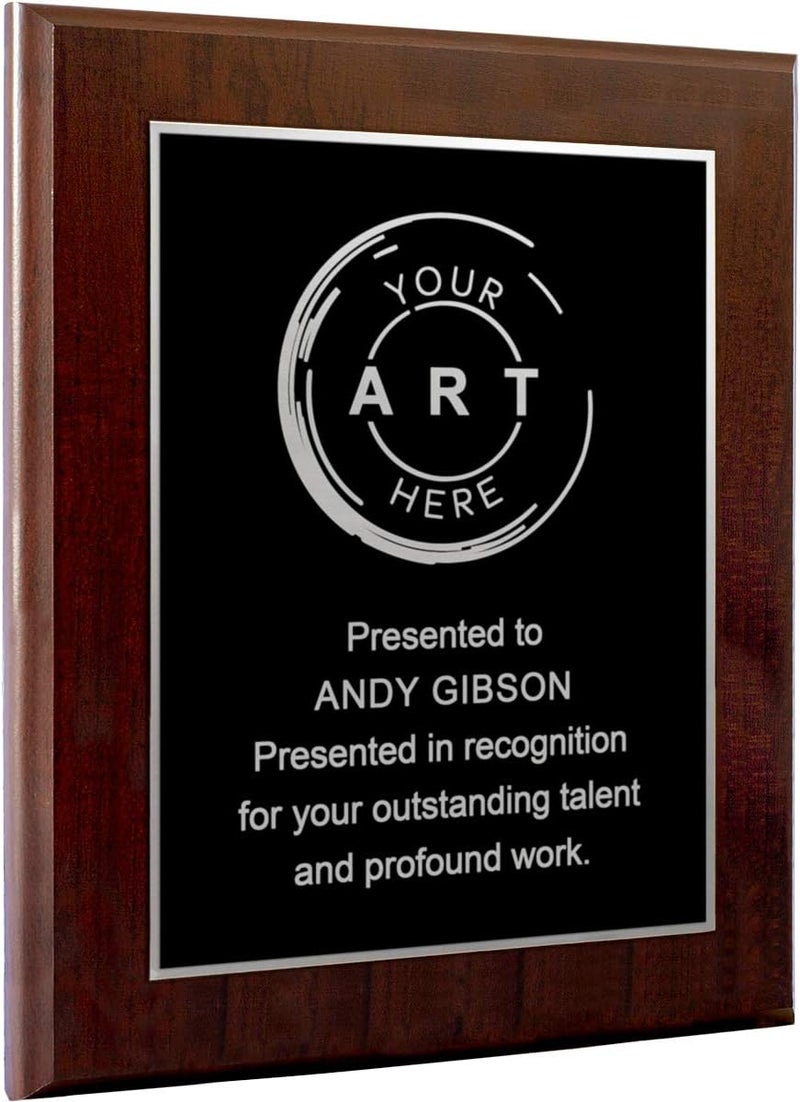 PlaqueMaker Personalized Engraved Plaques and Awards. Great for Retirement, Thank You, Military Recognition, Special Achievements, Memorials, Sports, School, and Corporate Awards - Image 5