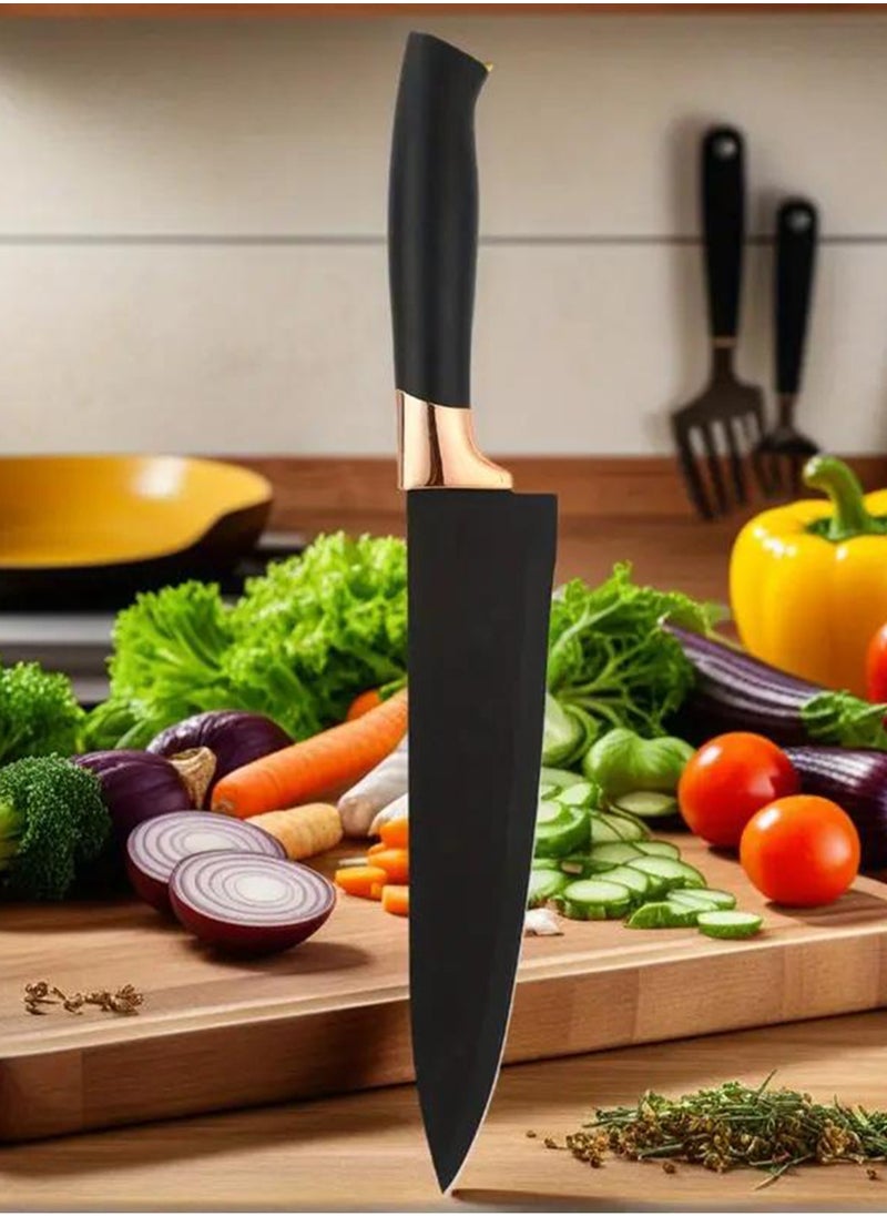 19-Piece Stainless Steel Kitchen Knife And Silicone Spoon Cooking Set