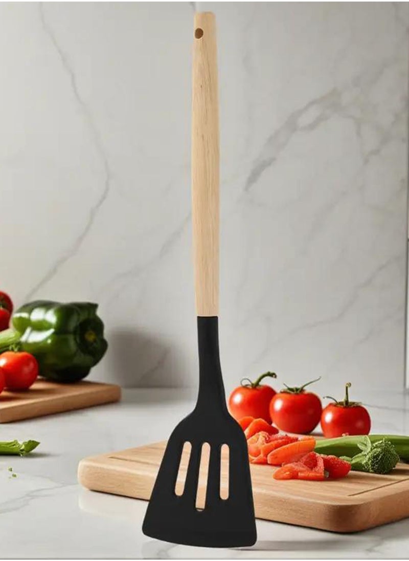 19-Piece Stainless Steel Kitchen Knife And Silicone Spoon Cooking Set
