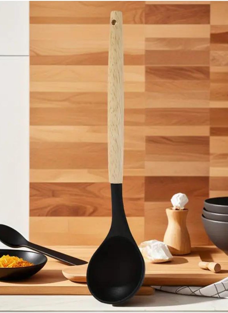 19-Piece Stainless Steel Kitchen Knife And Silicone Spoon Cooking Set