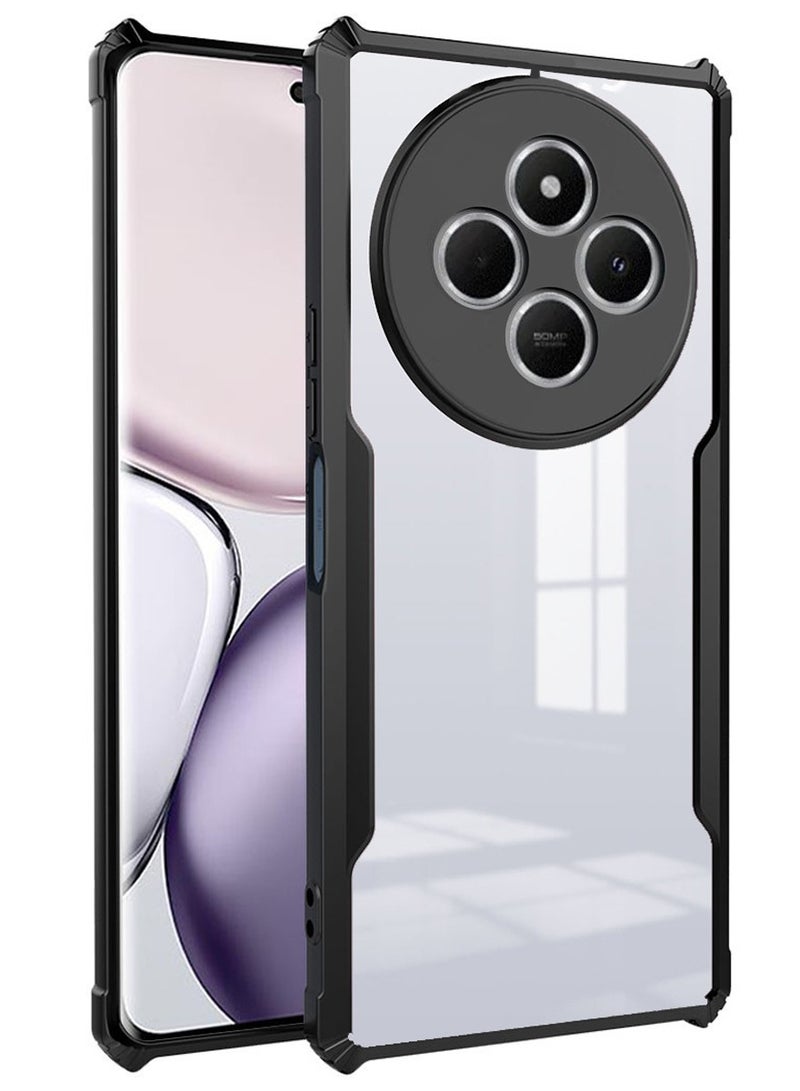 4G / الدخن بوكو C75 4G حالة الهاتف المحمول ، رقيقة جدا وخفيفة الوزن لينة الوفير تبو ، غطاء خلفي شفاف الاكريليك ل / الدخن بوكو C75 4G ، أسود - Image 1