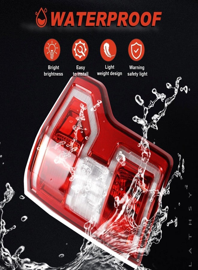 Lathsy Tail Light Compatible With 2018-2020 Ford F150 Rear Light Taillights Left and Right Driver and Passenge Side Replace JL3Z13405H JL3Z13404H - Image 4