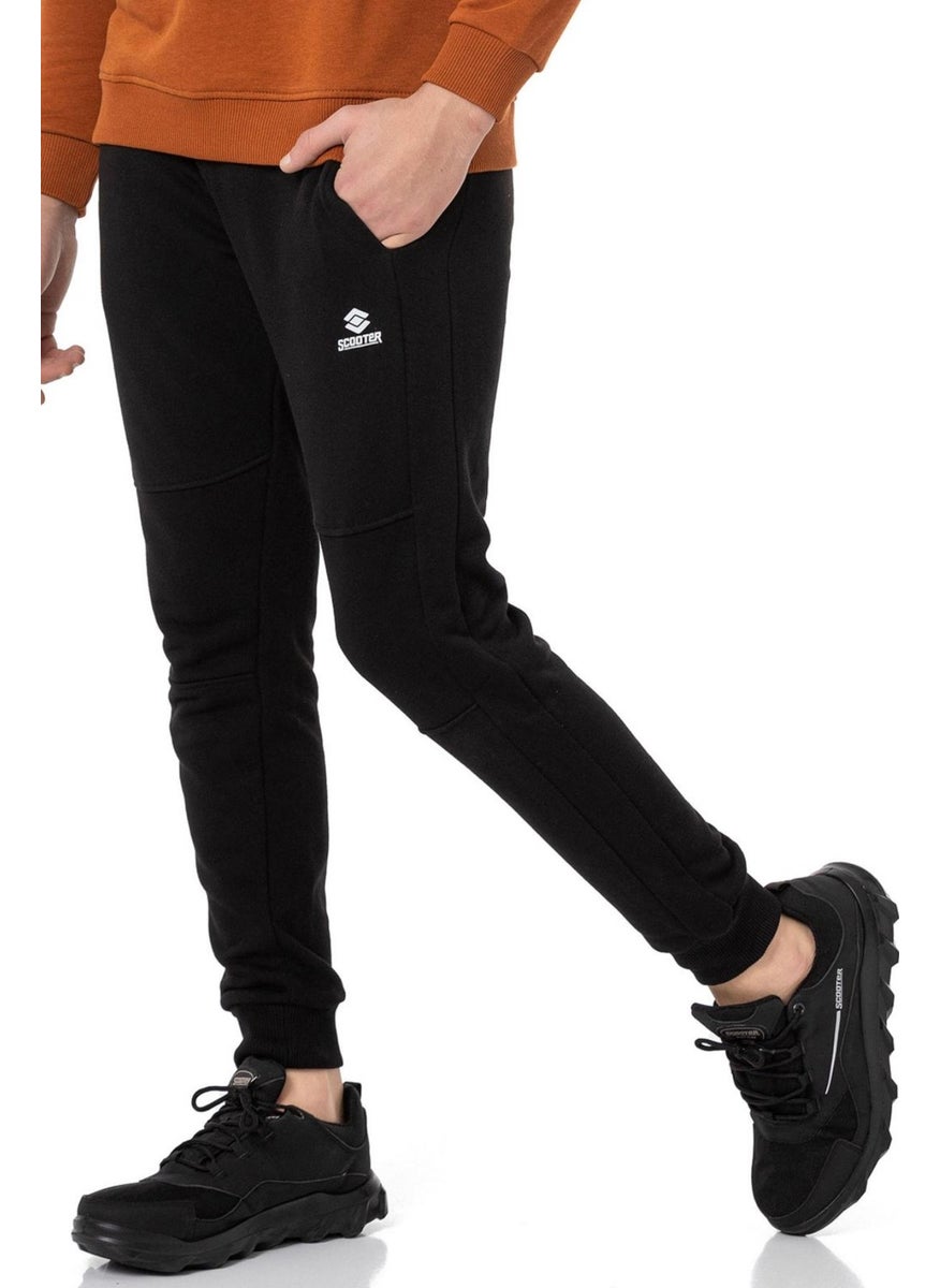 Scooter  String Knitted Tracksuit Bottom Black Men's Sweatpants M1709TS  - Image 2