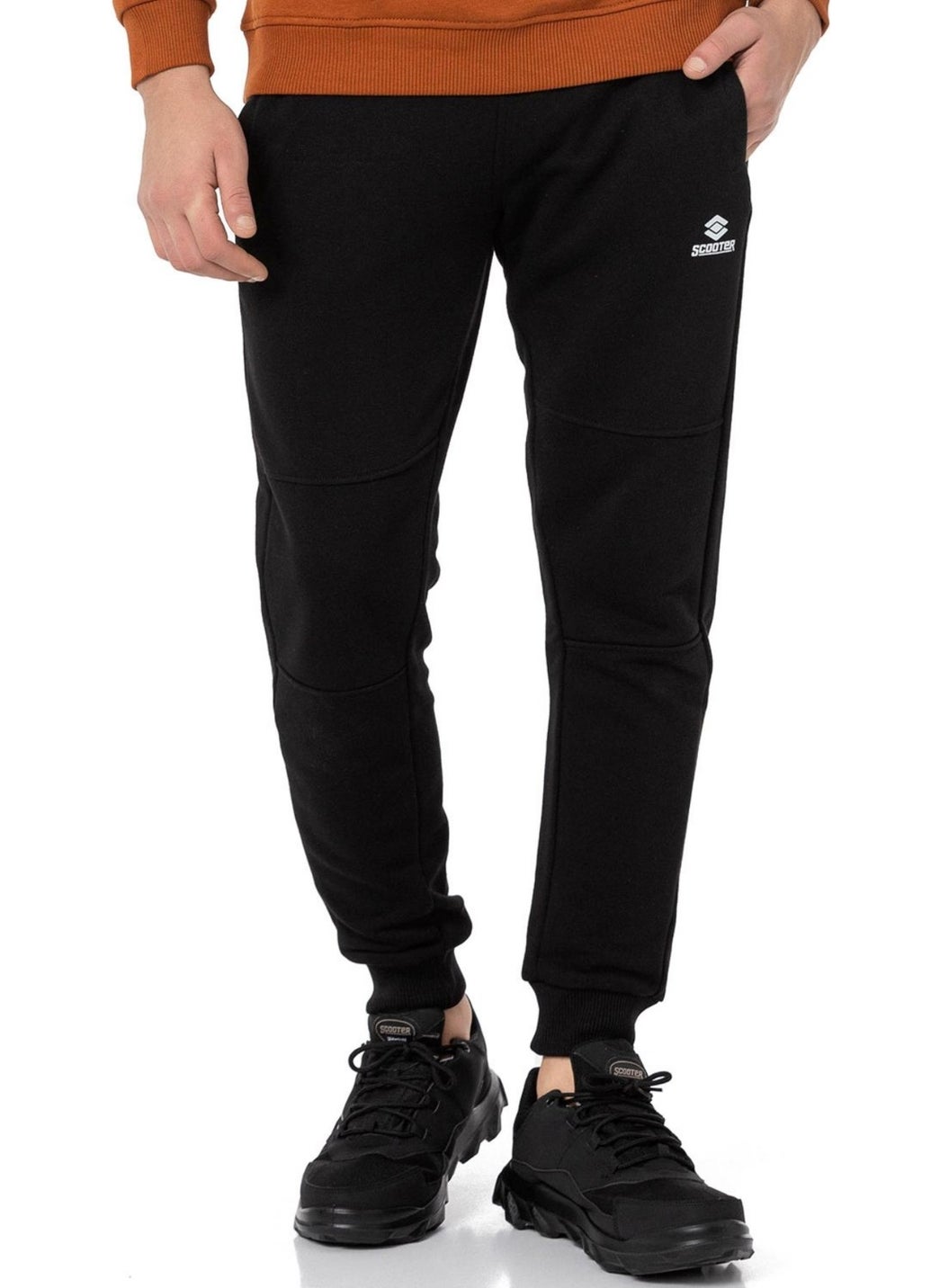 Scooter  String Knitted Tracksuit Bottom Black Men's Sweatpants M1709TS  - Image 1