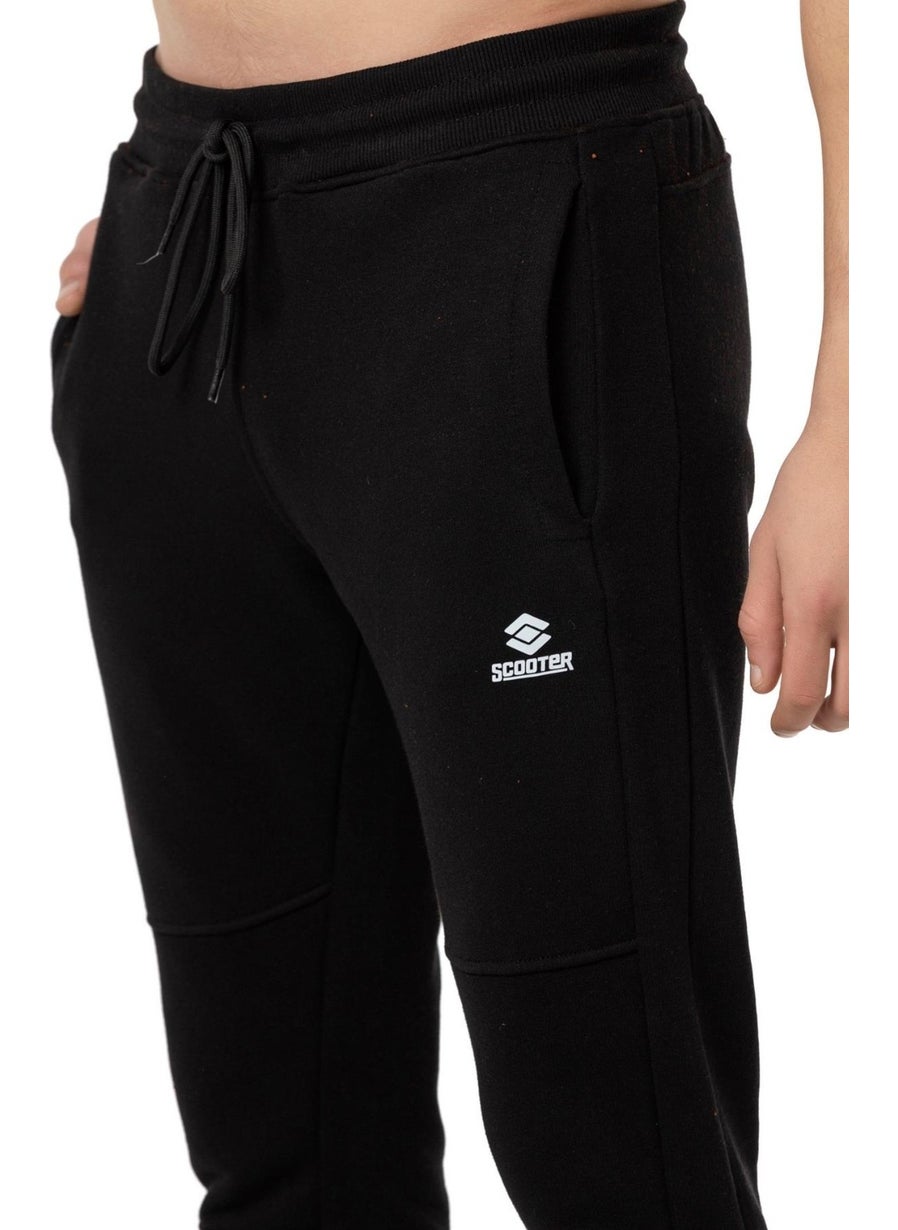 Scooter  String Knitted Tracksuit Bottom Black Men's Sweatpants M1709TS  - Image 3