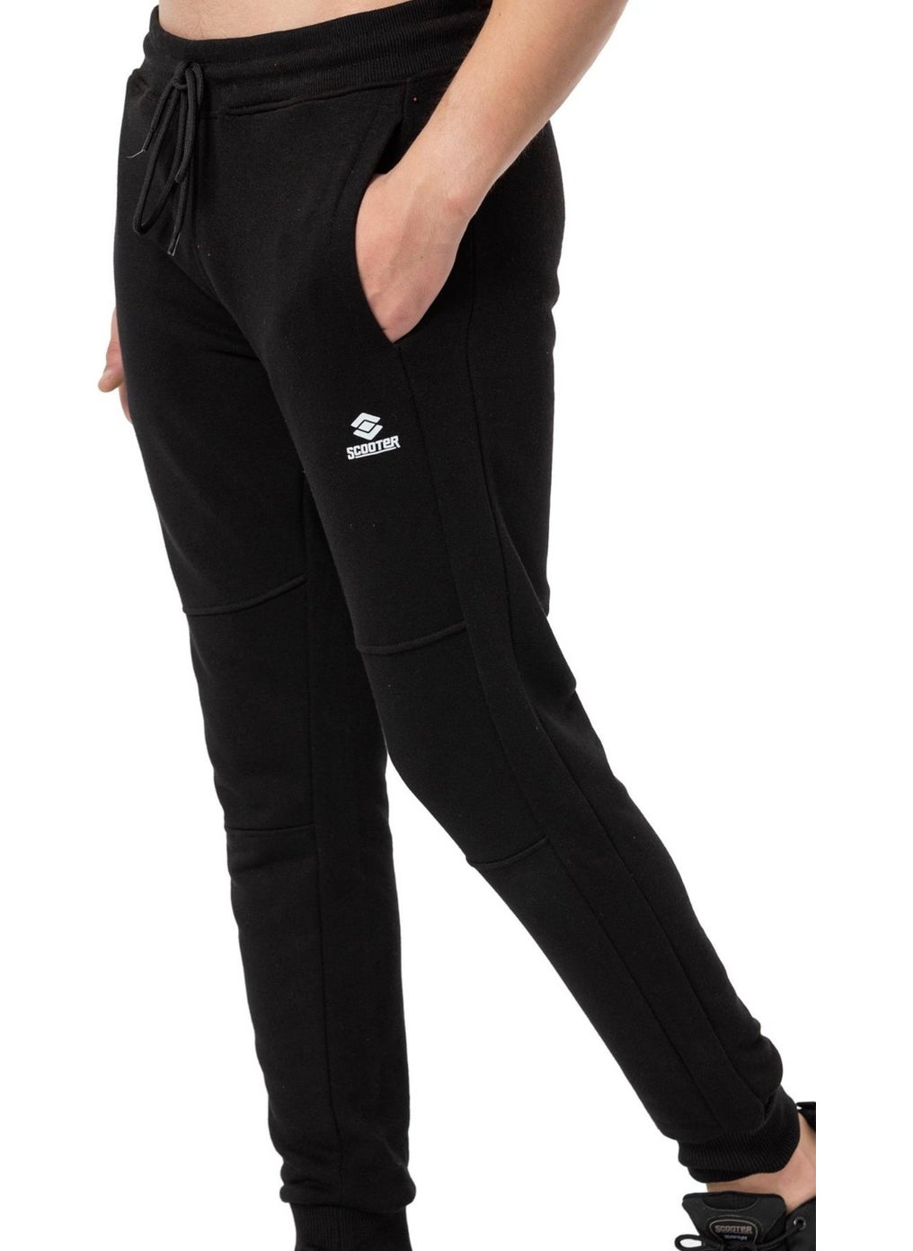 Scooter  String Knitted Tracksuit Bottom Black Men's Sweatpants M1709TS  - Image 4