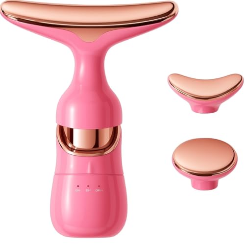 AKRIZA Facial Massager for Face and Neck, 3-in-1 Face Massager for Women, Anti-Wrinkle & Anti-Aging Facial and Neck Massage Kit with 3 Modes for Skin Care, Improve Firmness, Tightening & Smoothing - Green - Image 1