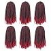 Liyate 6 Packs Spring Twist Braiding Hair Spring Twists Twist Hair Synthetic Fiber Fluffy Twist Crochet Braids Low Temperature Twist Crochet Hair for Women Braiding Hair(10inch,T1B/BUG) - Image 2