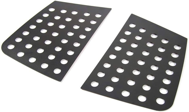 JeCar Rear Triangle Glass Decor Cover Aluminum Alloy Panel Trim for Jeep Compass 2017-2020 (Black) - Image 3