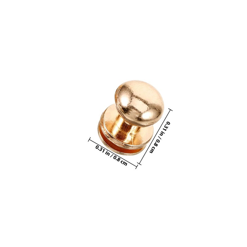 50pcs Gold Zinc Alloy Mini Round Knobs for Jewelry Box Drawers Small Cabinet Pulls - Image 3