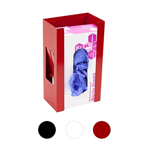 EHOMEA2Z EHOMEA2Z Magnetic Glove HolderGlove Box HolderGlove DispenserDurable Coated SteelSpace Saving Design for WorkShop GarageMedical OfficeLaundry RoomKitchenHospitalFridgeWall Mount Red 