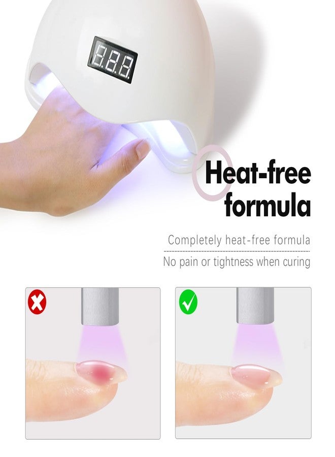 FZANEST Heat-Free Builder Hard Gel Hema-Free Nude Pink Nail Strengthening Extension Sculpting Color UV Gel for Nails #03 - Image 3