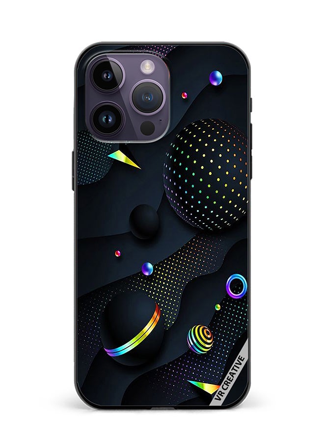 VR CREATIVE Protective Case Cover For Apple iPhone 16 Pro Retro Design  Multicolour - Image 1