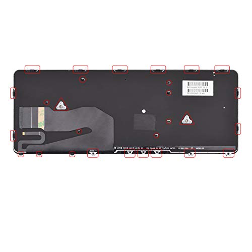 SUNMALL Laptop Keyboard Replacement Compatible with HP EliteBook 840 G1 G2 / 850 G1 G2 / 745 G1 G2/HP ZBook 14 Series Laptop US Layout (Without Pointer,with Backlight) - Image 4