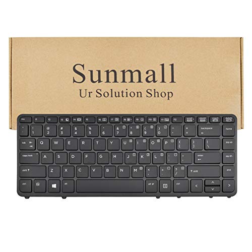 SUNMALL Laptop Keyboard Replacement Compatible with HP EliteBook 840 G1 G2 / 850 G1 G2 / 745 G1 G2/HP ZBook 14 Series Laptop US Layout (Without Pointer,with Backlight) - Image 1