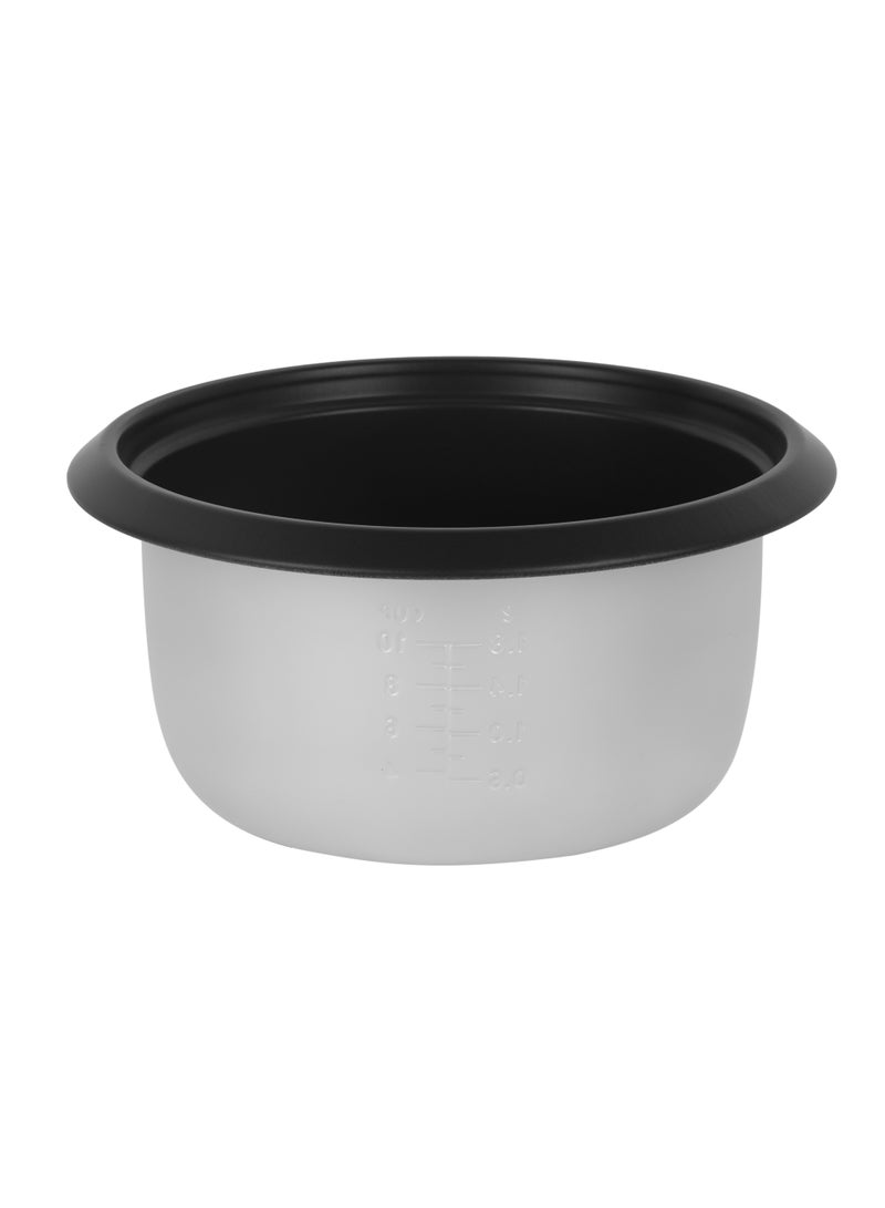 GEEPAS 1.8 L Multifunction Rice Cooker 700 W | Durable Construction, Removable Non-Stick Pot, Cool Touch Handle| Includes Sauté, Cook, Keep Warm, Steam Functions| Perfect for Quinoa, Risotto, Vegetables, Soups, Sauces, Eggs, etc.| 2 Years Warranty GRC4308N 1.8 L 700 W GRC4308 Silver & Grey - Image 5