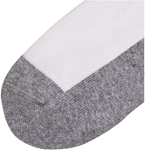 Jefferies Socks Little Girls' Seamless Sport Low Cut Half Cushion Socks (Pack of 6), Wht/Grey,9-11 sock size /6-9 shoe size - Image 2