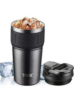 TKK Steel Thermos Mug 630ML Dark Gray  - Image 2