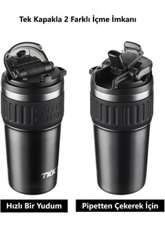 TKK Steel Thermos Mug 630ML Dark Gray  - Image 5