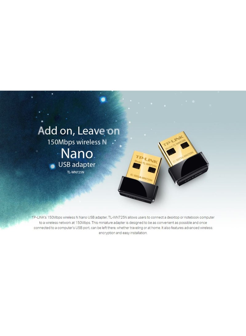 Tp-link Tl TP-Link Premium Quality 150Mbps Wireless N Nano USB Adapter  - Image 5
