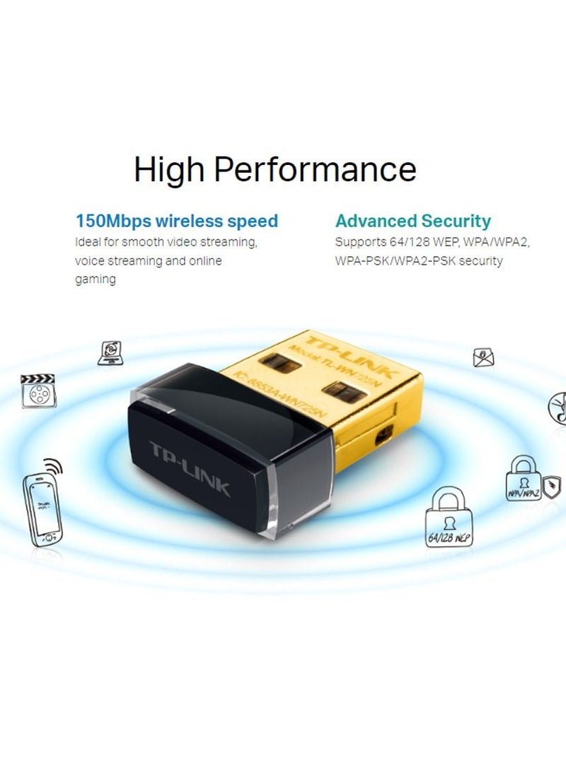 Tp-link Tl TP-Link Premium Quality 150Mbps Wireless N Nano USB Adapter  - Image 4