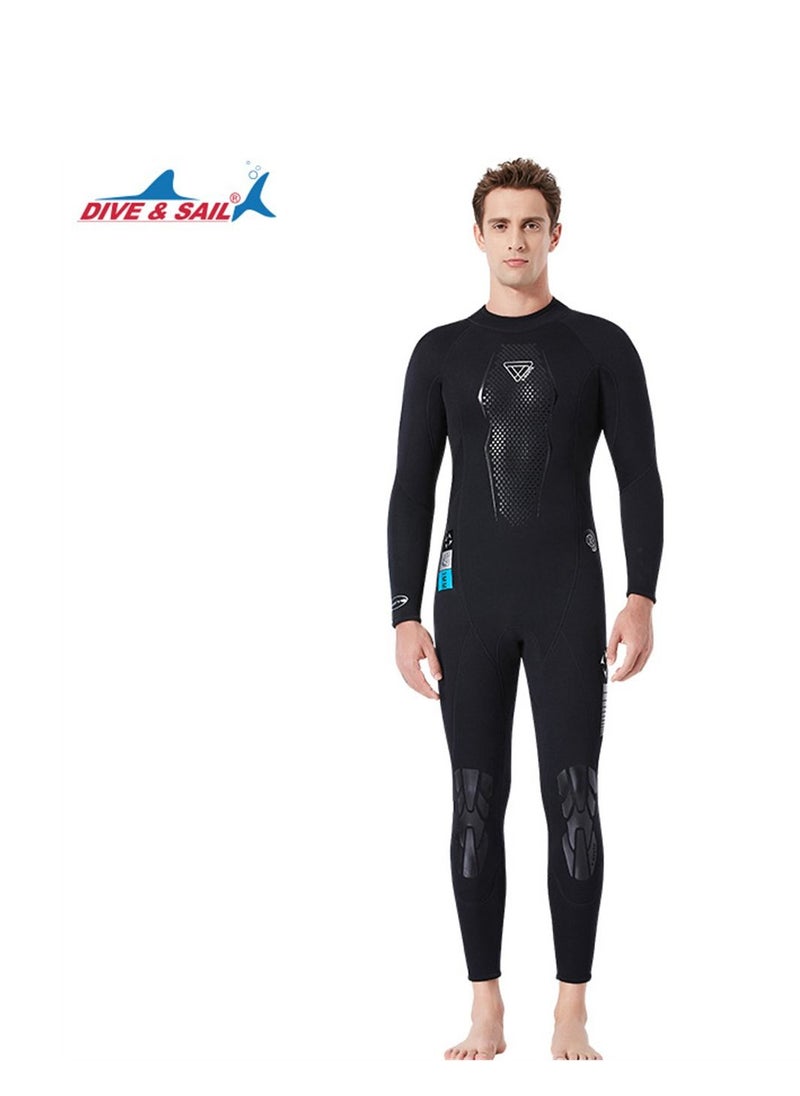 DIVE & SAIL Multifunctional One Piece Sun Protection Diving Suit Surfing And Snorkeling Jellyfish Swimsuit Black  - Image 1