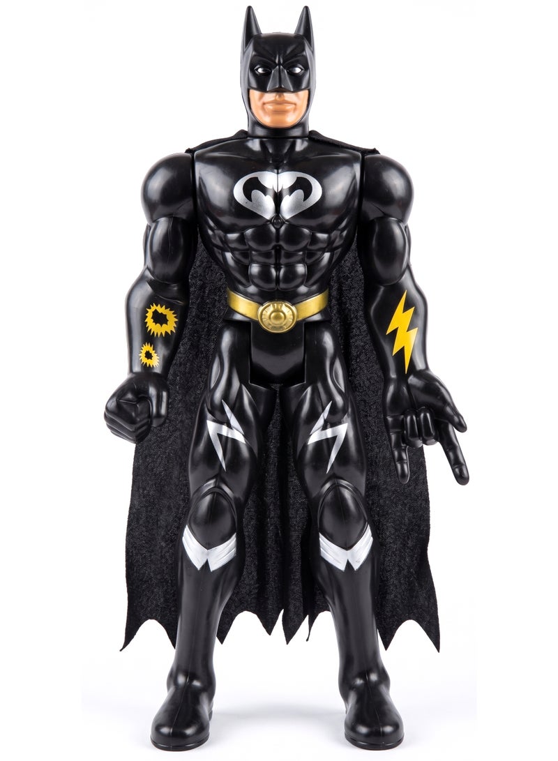 DC Comics 42cm Giant Batman Superhero Action Figure – 17-Inch Large Scale Superhero Toy with Active Reactor Core LED Lights & Sounds | Justice League Guardian Figure with Fabric Cape & Unique Gauntlet Designs | Best Birthday & Eid Gift for Kids Ages 3+ - Image 1