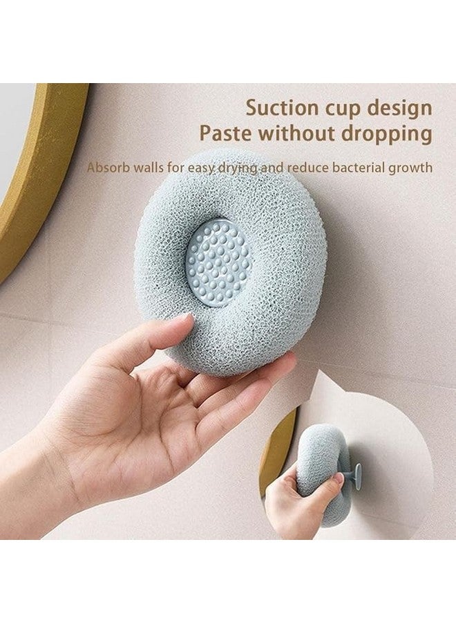 Vroxy Bath Shower Loofah Sponge Deep Cleansing Exfoliating Body Scrubber, Soft Exfoliating Bath Sponge with Suction Cup Deep Cleansing Body Scrubber (1Pcs) - Image 3