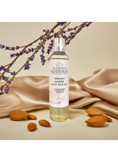 glimmer goddess GLIMMER GODDESS Organic Sweet Almond Silky Skin Oil - Moisturizing Dry Skin, 48 Hour Hydration, Unisex 8 oz.  - Image 4