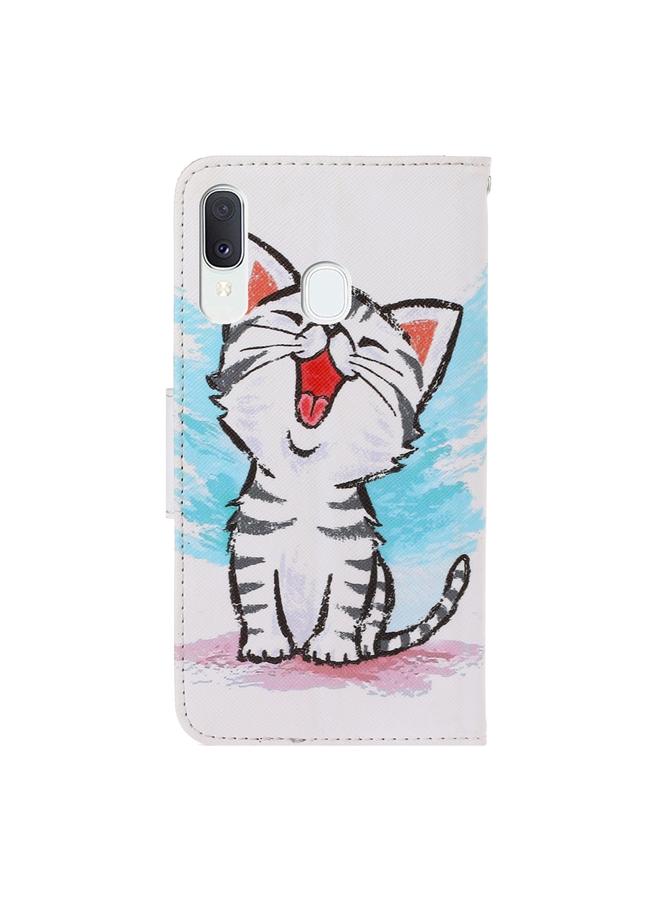 The Bros Case For Galaxy A20e 3D Colored Drawing Horizontal Flip PU Leather Case with Holder & Card Slots & Wallet - Image 3