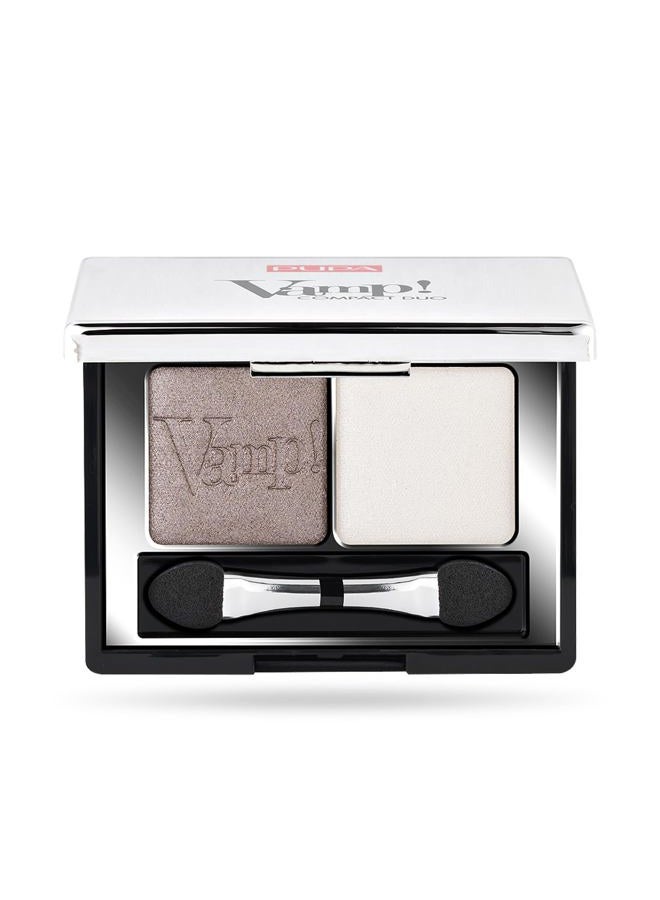 PUPA ظلال عيون فامب! ثنائي 008 كريمة توبي - خفيف، ناعم، قابل للمزج، ظل كريمي - لون مذهل، ملون، ذو صبغة قوية - تركيبة خالية من البارابين - 0.078 أونصة - Image 1