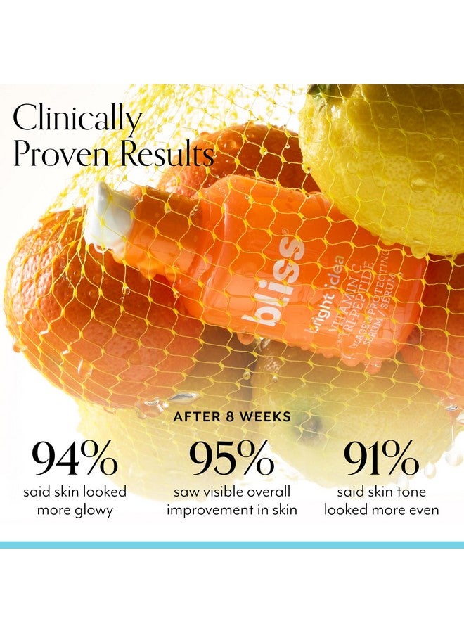 BLISS Bliss Bright Idea Vitamin C + Tri-Peptide Collagen Brightening Face Skincare Serum - Anti Aging, Reduces Dark Spots, Boosts Skin Elasticity - Clean - Vegan & Cruelty-Free - 1 Fl Oz - Image 3