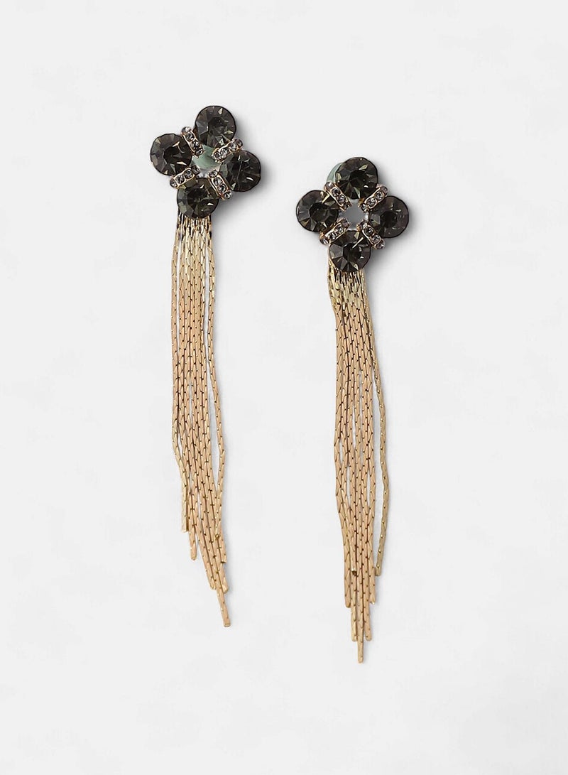 SOHI Flora-Chain Artificial Drop Earring Jewellery  - Image 4