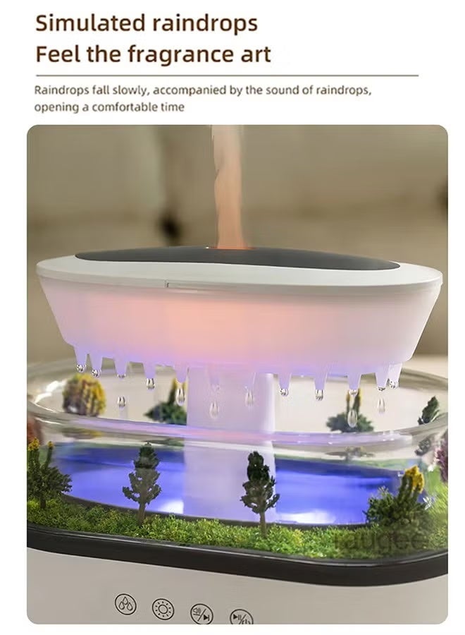 MOSH Rain Cloud Diffuser and Humidifier, Aromatherapy Essential Oil Diffuser with Water Drip Effect, White Noise, Zen Night Light and Sleep Therapy, Ultimate Relaxation and Stress Relief for Home and Office, 250ml - Image 4