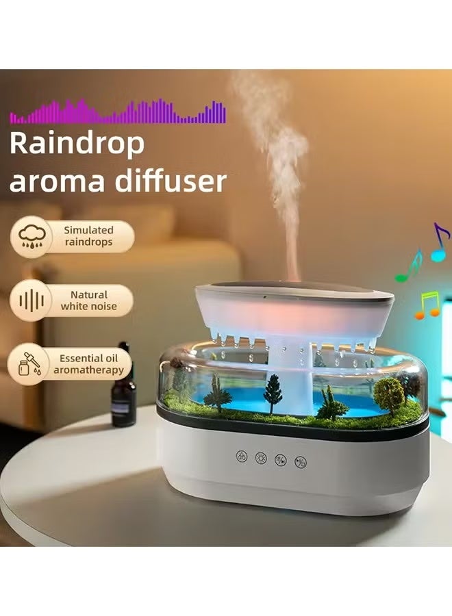 MOSH Rain Cloud Diffuser and Humidifier, Aromatherapy Essential Oil Diffuser with Water Drip Effect, White Noise, Zen Night Light and Sleep Therapy, Ultimate Relaxation and Stress Relief for Home and Office, 250ml - Image 2