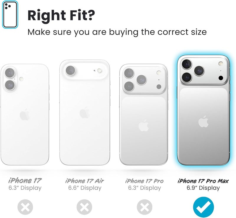 Speck Apple iPhone 17 Pro Max CANDYSHELL Grip + MS Mystery Blue/Faded Jeans - Image 5