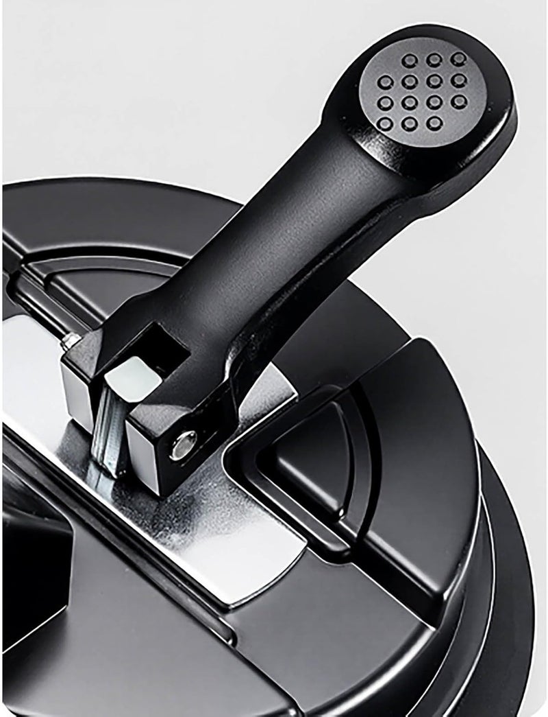 Floor gap repair tool (suitable for suspended wood floor) Heavy duty aluminum alloy vacuum suction cup glass puller, professional DIY hand tools (black two-claw model) - Image 2