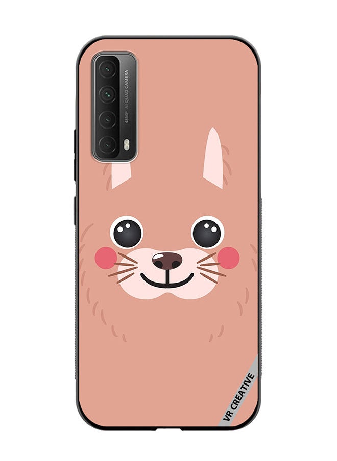 VR CREATIVE Protective Case Cover For Huawei Y7a Lama Cartoon Face Design Multicolour  - Image 1