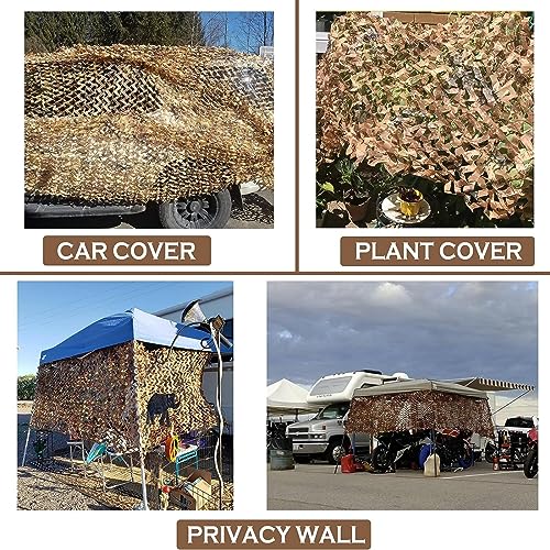 Yeacool Camo Netting Camouflage Netting Camo Tarp for Party Decor, Outdoor Hunting, Camping Off-Road Adventures(Digital Desert Camo, 16.4ftx4.9ft, 5m*1.5m) - Image 5
