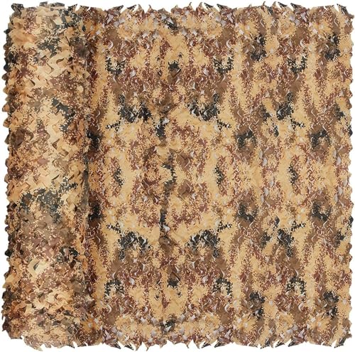 Yeacool Camo Netting Camouflage Netting Camo Tarp for Party Decor, Outdoor Hunting, Camping Off-Road Adventures(Digital Desert Camo, 16.4ftx4.9ft, 5m*1.5m) - Image 1